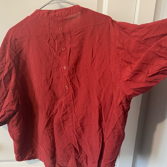 Maroon Button down shirt - Picture 3 of 5